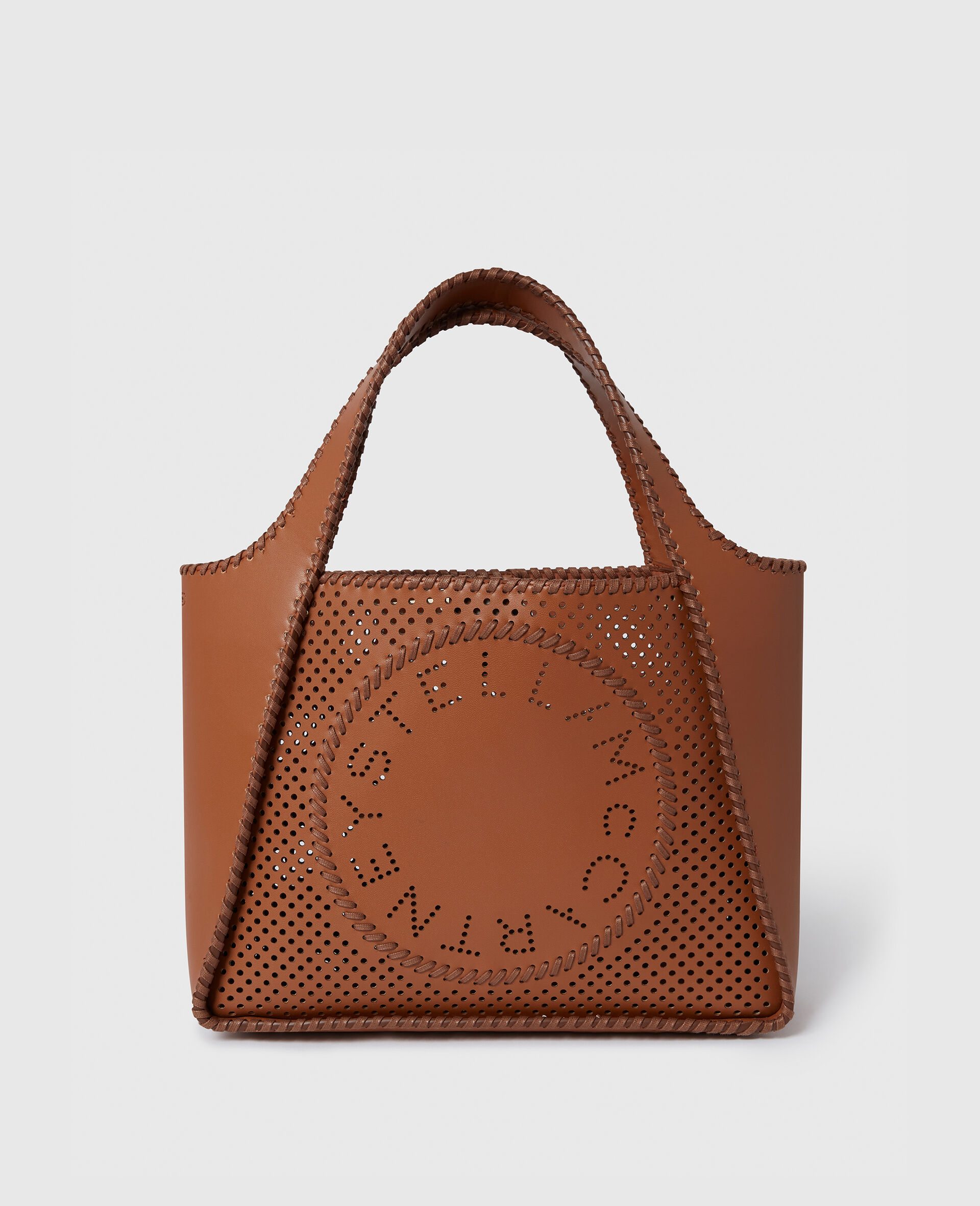 Logo Crossbody Tote Bag-Brown-large image number 0